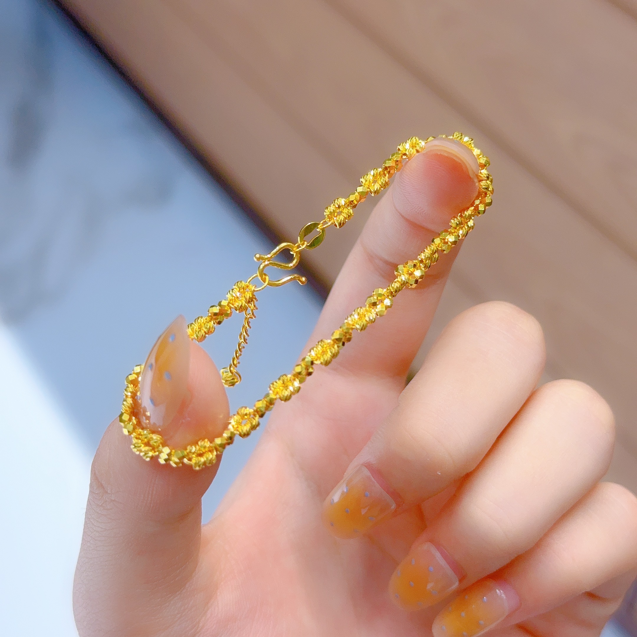 宝裕华黄金足金999 5G精工硕果累累手链