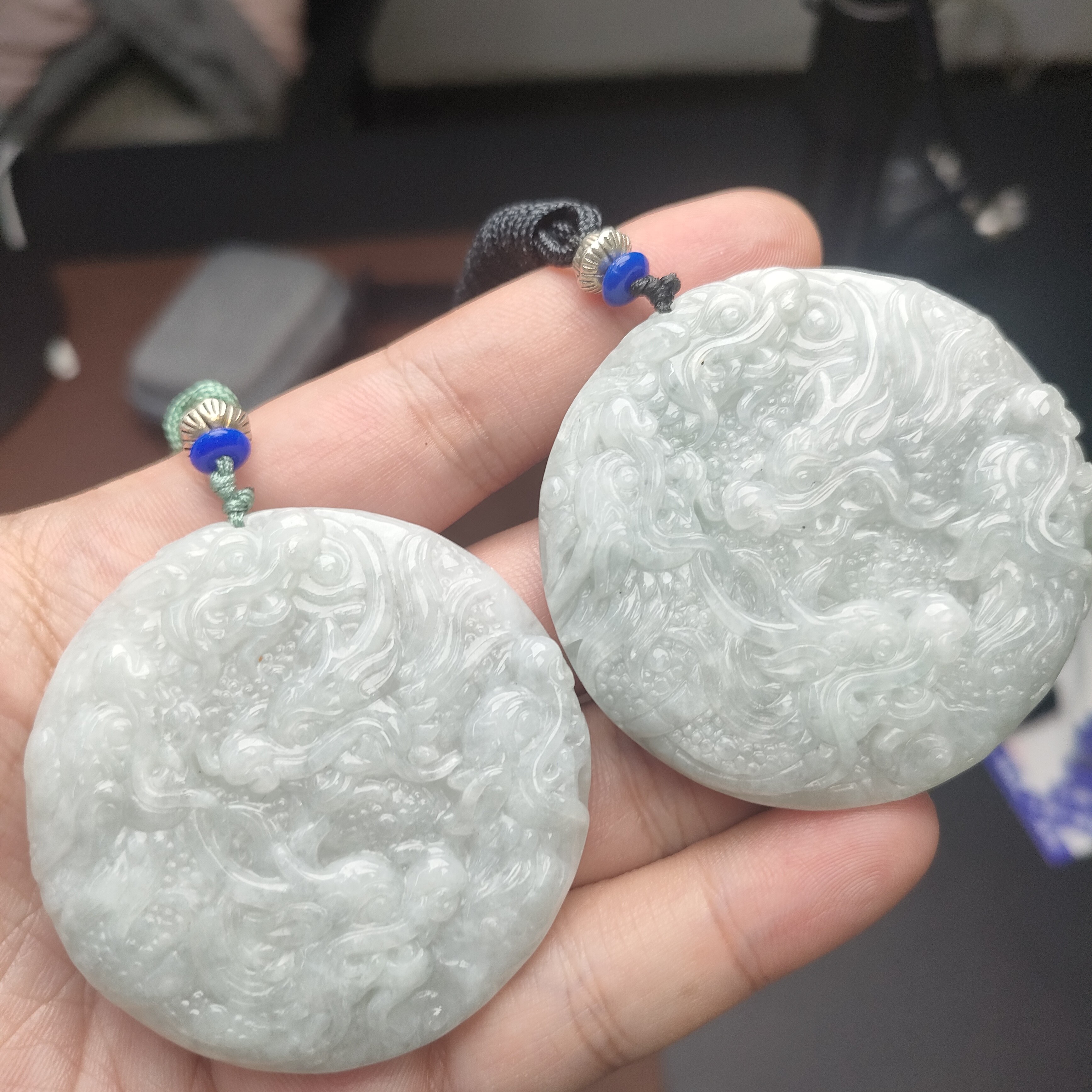 天然a货缅甸翡翠九龙护主龙牌圆【破价清货专属链接】多样性发其一
