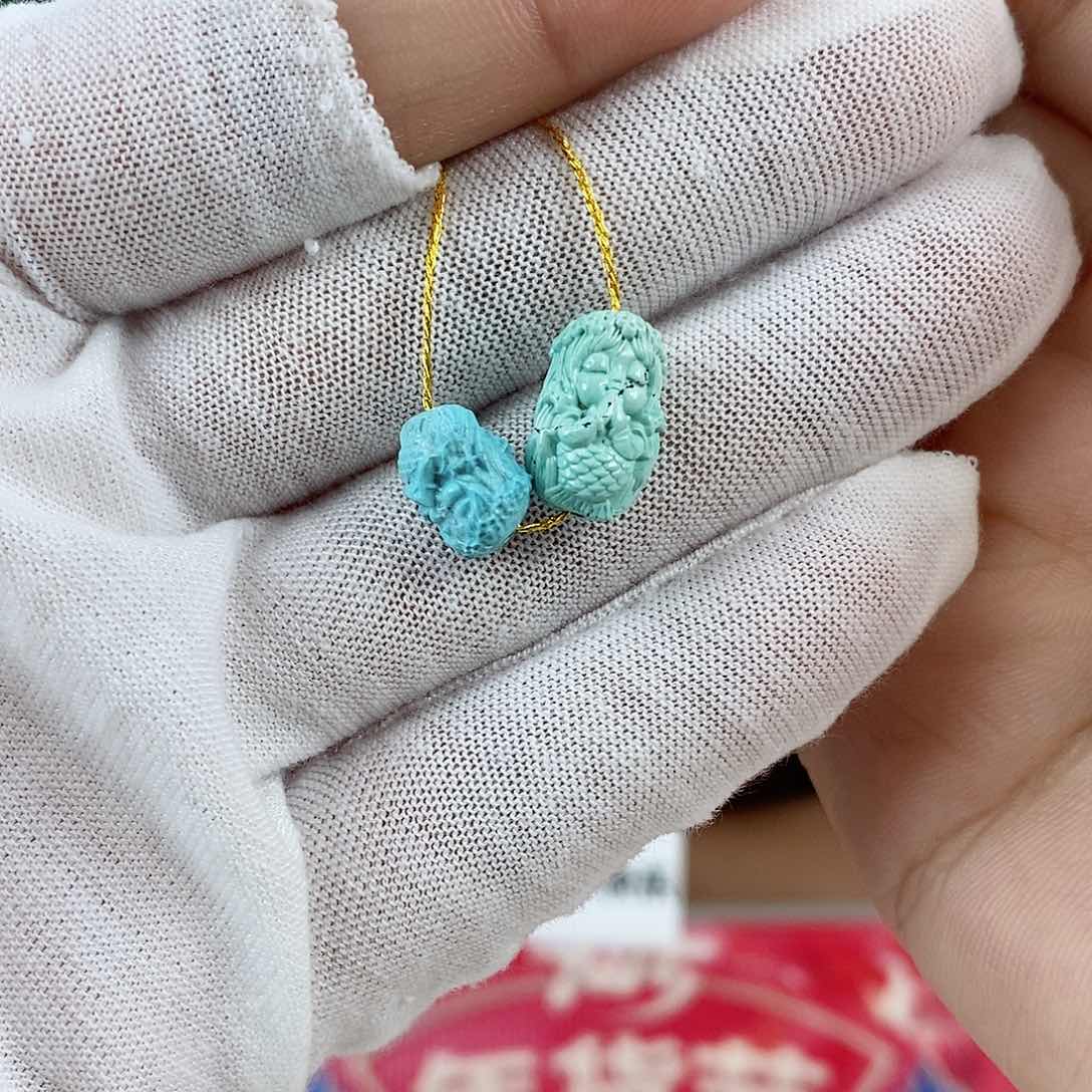 绿松石珠宝奇石未镶嵌