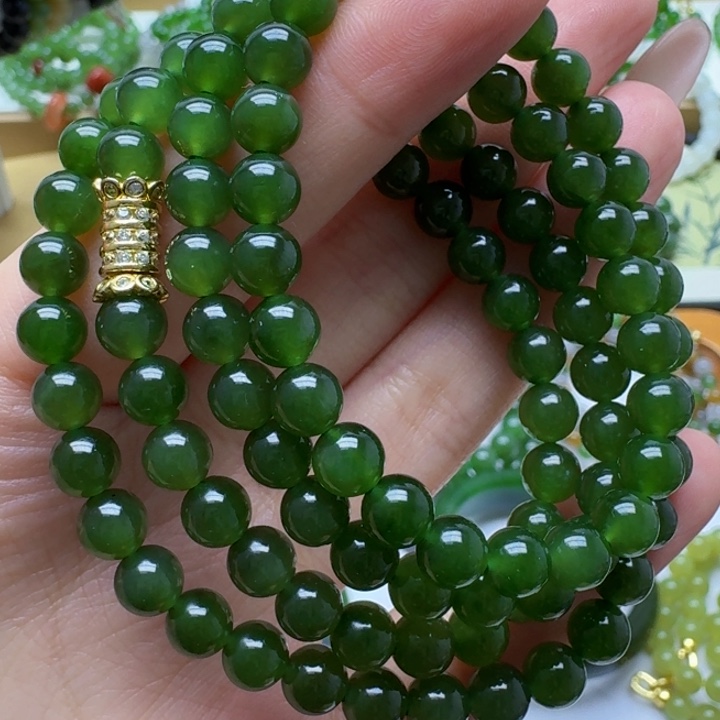 和田玉未镶嵌手链