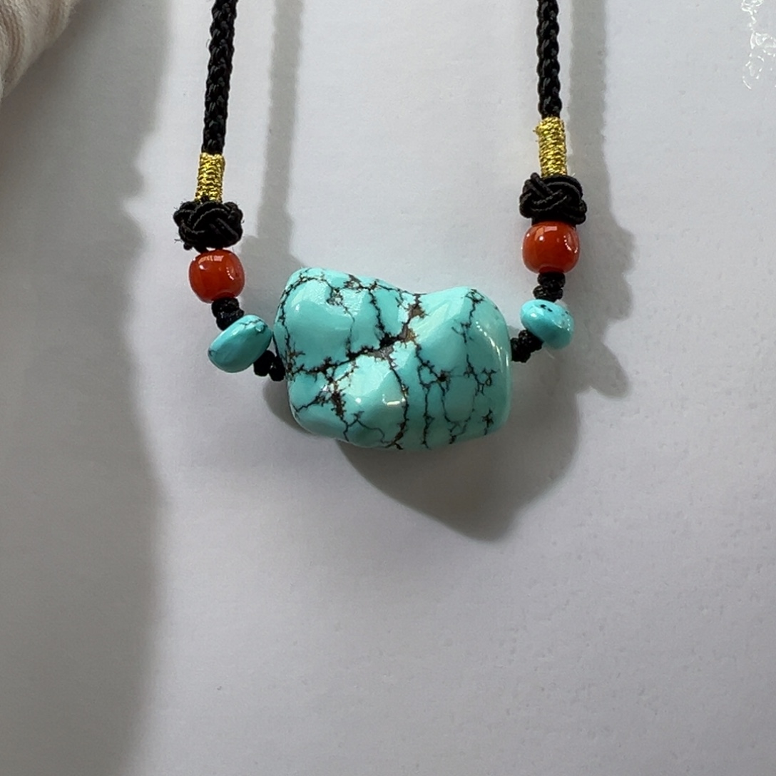 绿松石未镶嵌挂件