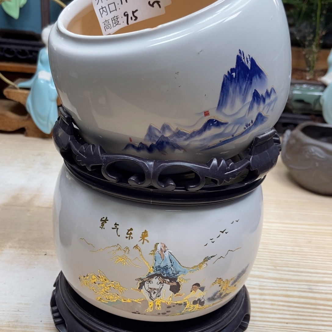 瓷片陶瓷花盆陶瓷艺术
