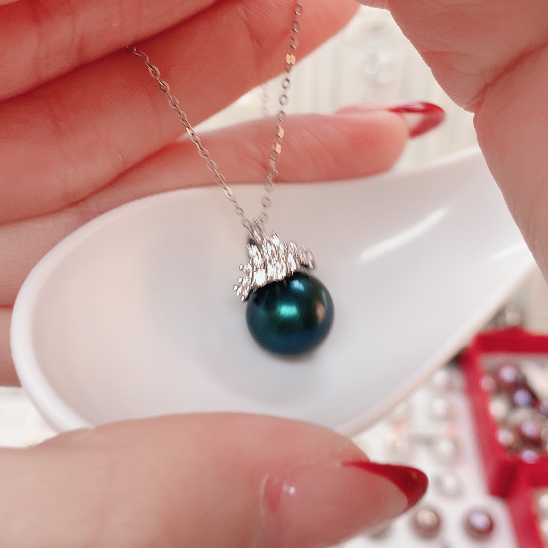 合金淡水珍珠吊坠(赠链)