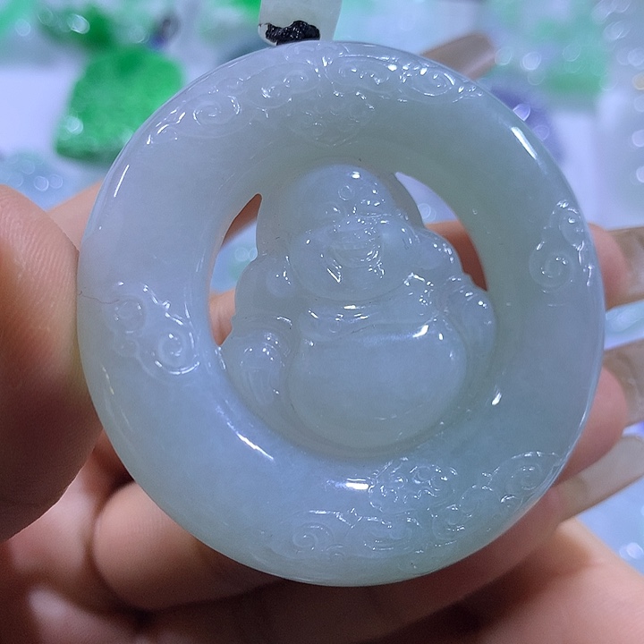 翡翠未镶嵌颈饰天然翡翠A货吊坠