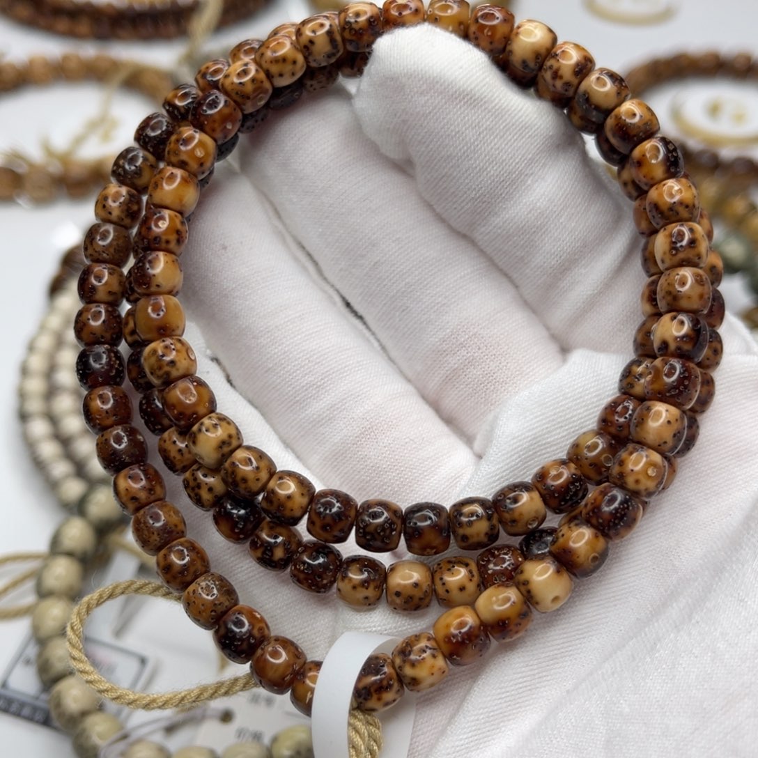 星月菩提吊坠6/5鼓珠半壁江山虎皮