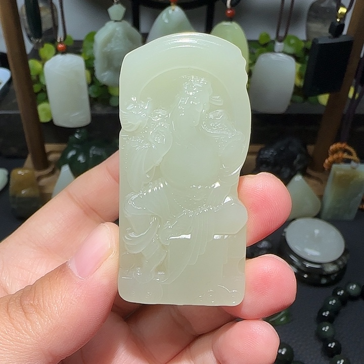 和田玉未镶嵌挂件