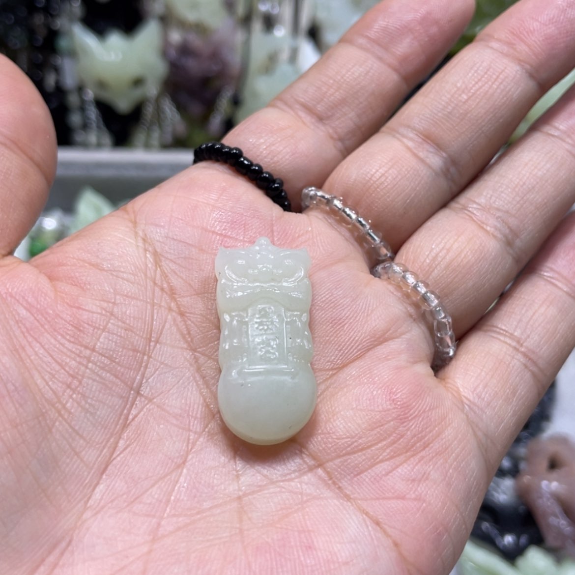 【闪购商品】岫玉颈饰未镶嵌35吊坠