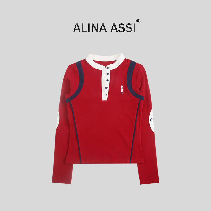 【静静】2025冬季新款休闲T恤长袖上衣AE0622