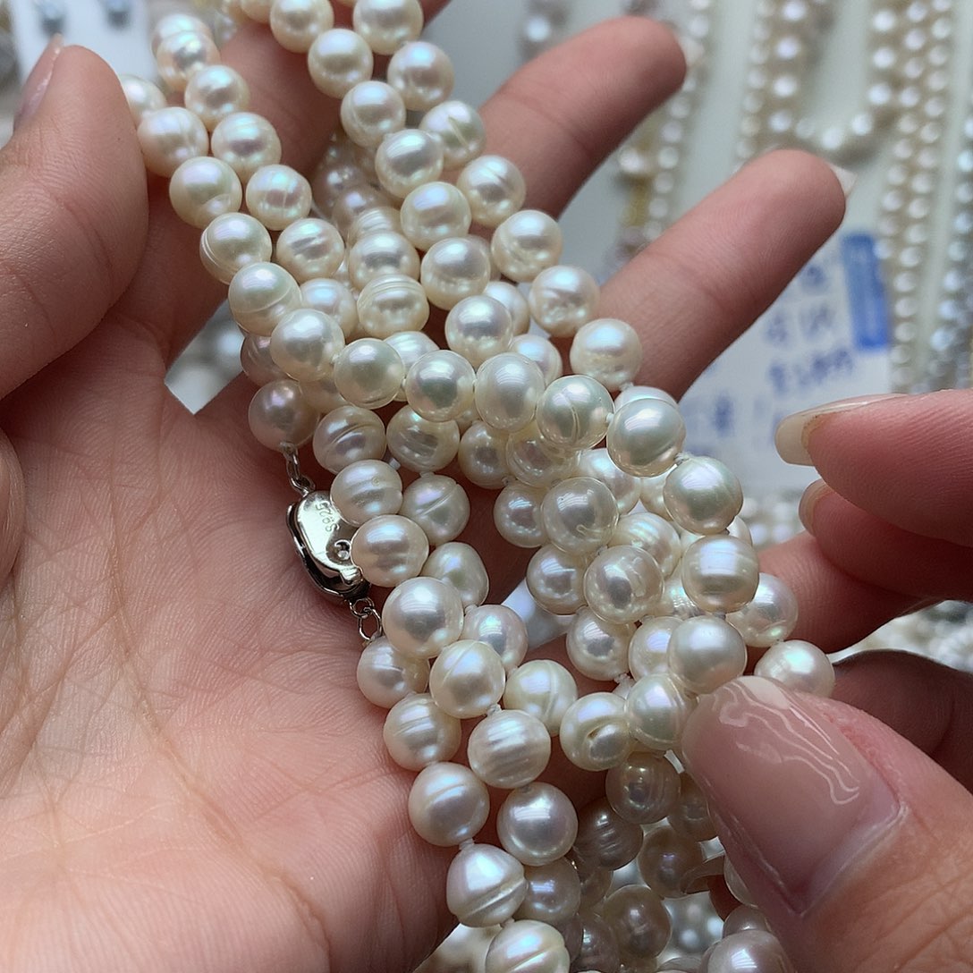 淡水珍珠6-7未镶嵌a186项链
