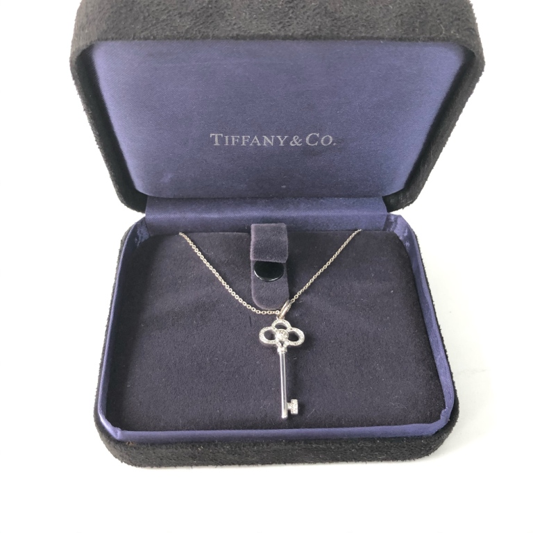 95新 Tiffany & Co./蒂芙尼 安洁利 蒂芙尼钥匙项链 WHZ501047H