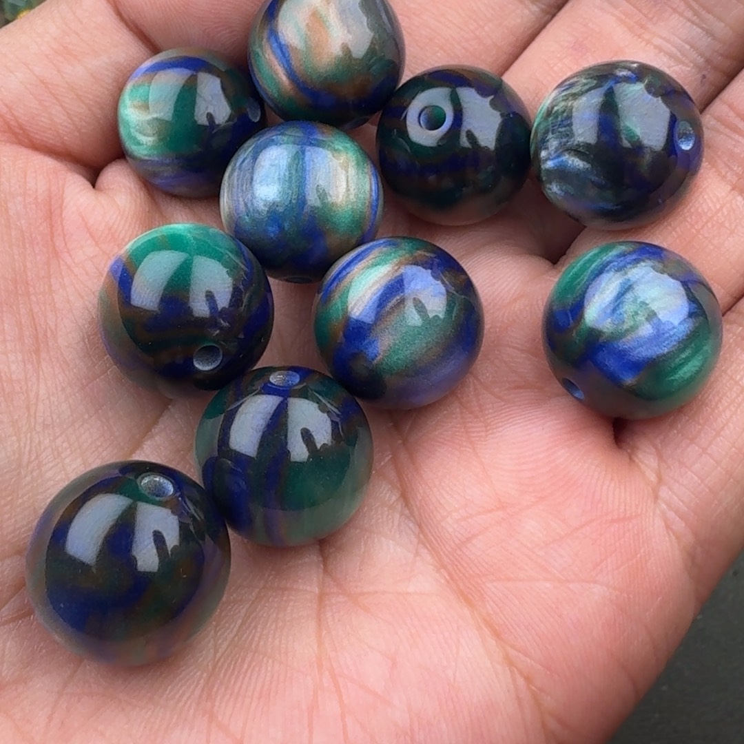 欧泊合金笔搁璀璨银河16mm大单珠一颗