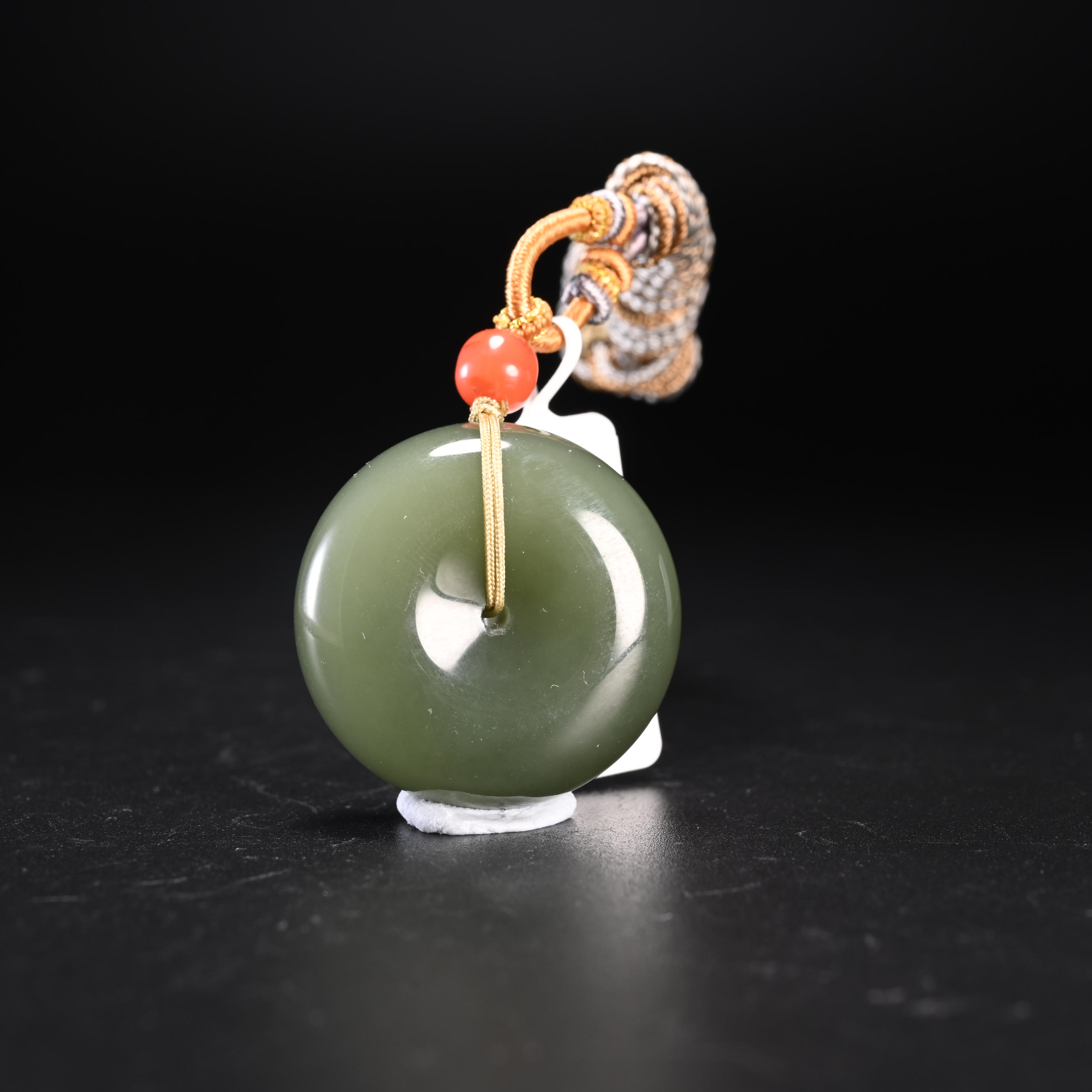 LOT8809 和田玉碧玉平安扣/保利