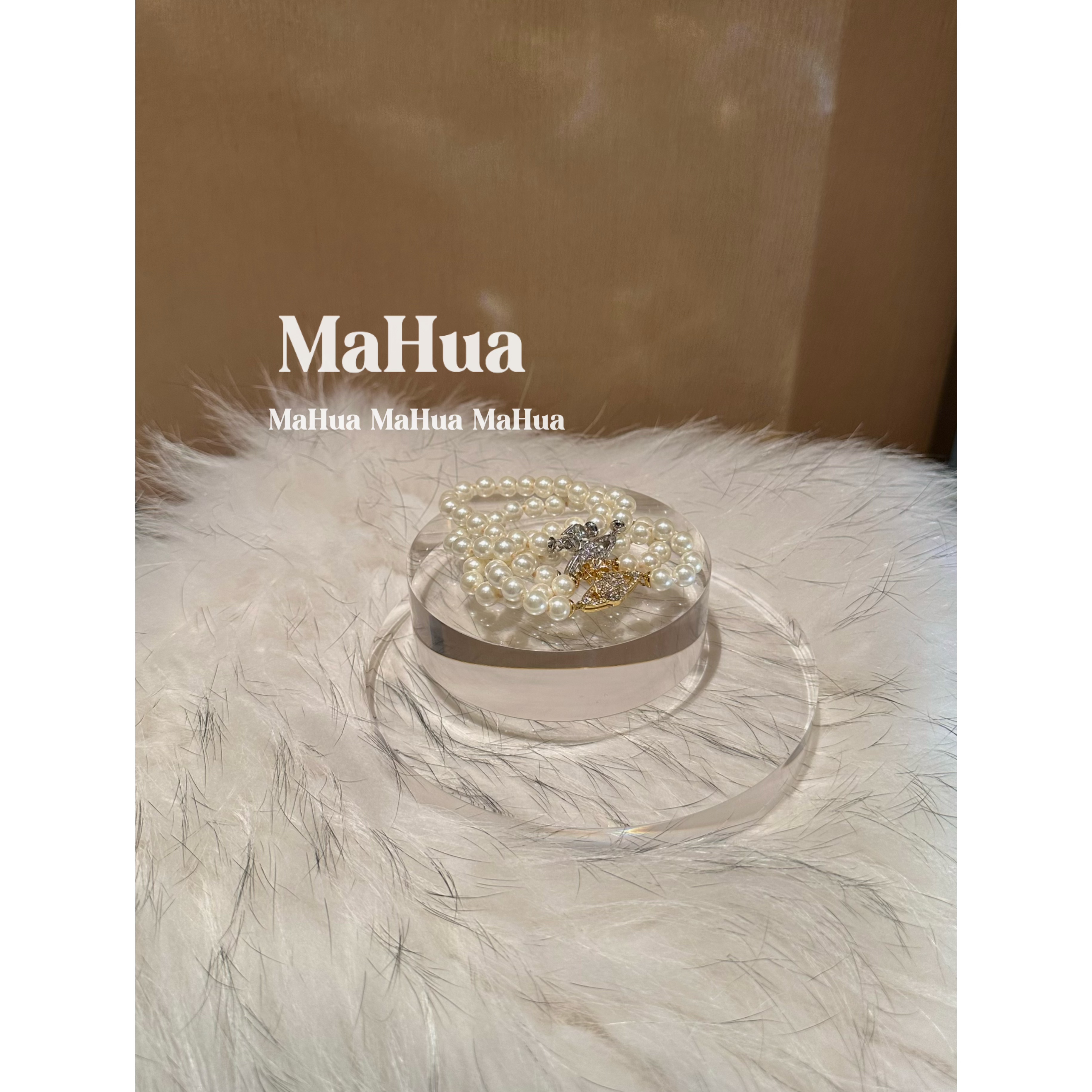 铜合金仿珍珠手链 P0804 法式气质贝珠手链