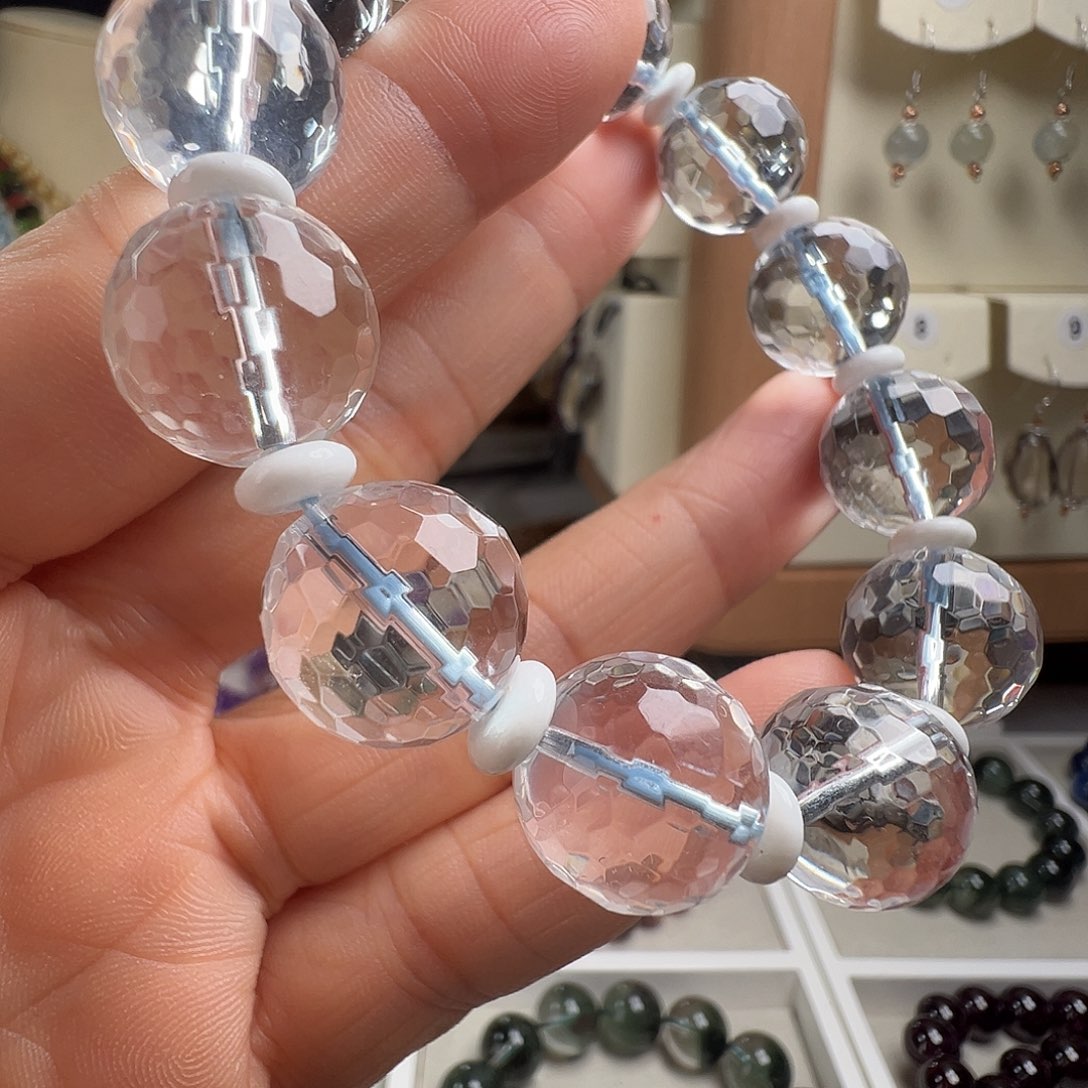 未镶嵌颈饰水晶天然白水晶