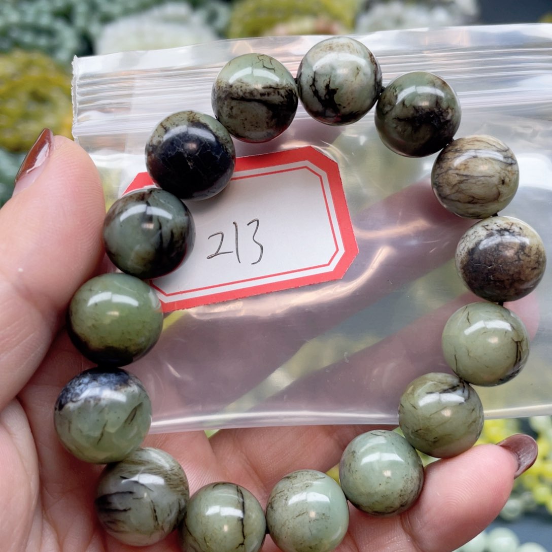 未镶嵌蛇纹石玉手串