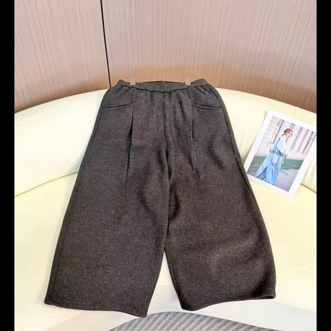冬季九分裤加绒高腰显瘦休闲花包裤百搭新款洋气