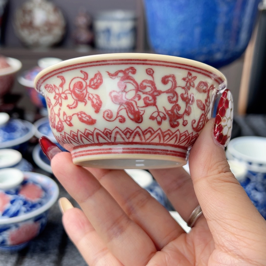 摆件景德镇毛仔柴窑杯子