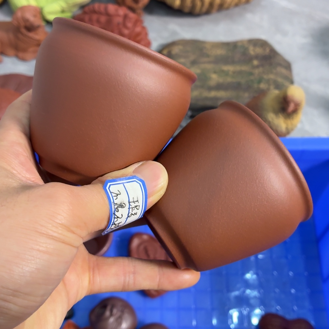 紫砂茶杯瑕疵不退不换介意勿拍