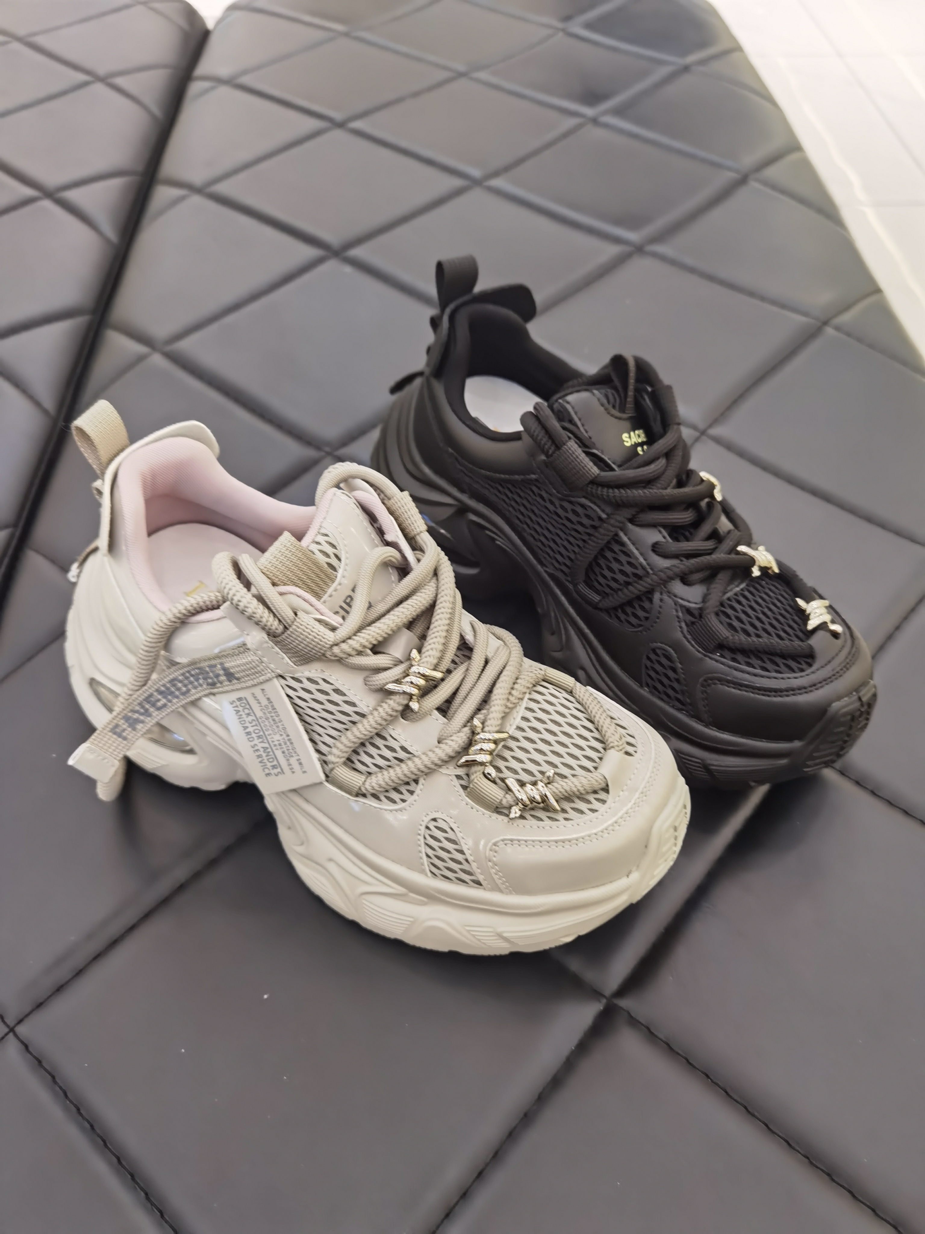 厚底增高老爹鞋休闲时尚休闲鞋网面单网欧若智性风