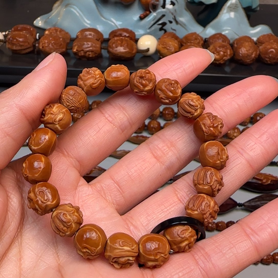 橄榄核手串/手链须派十八罗汉1.0尺寸