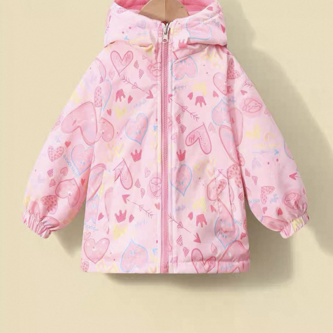 薄款冬季连帽运动风秋冬普通外套宝宝时尚小童冲锋衣