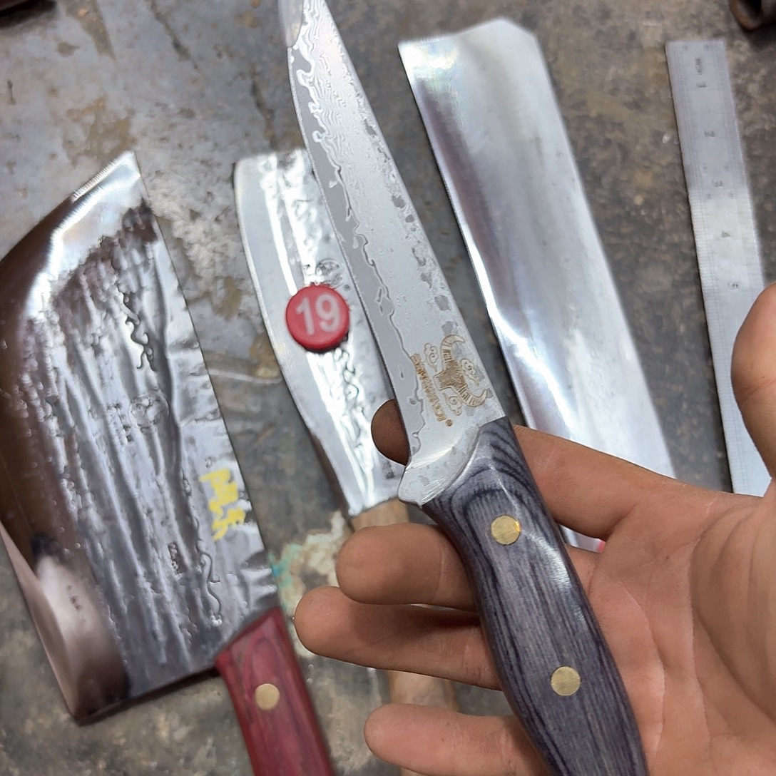 高碳锰钢云南阿老表手工锻打刀