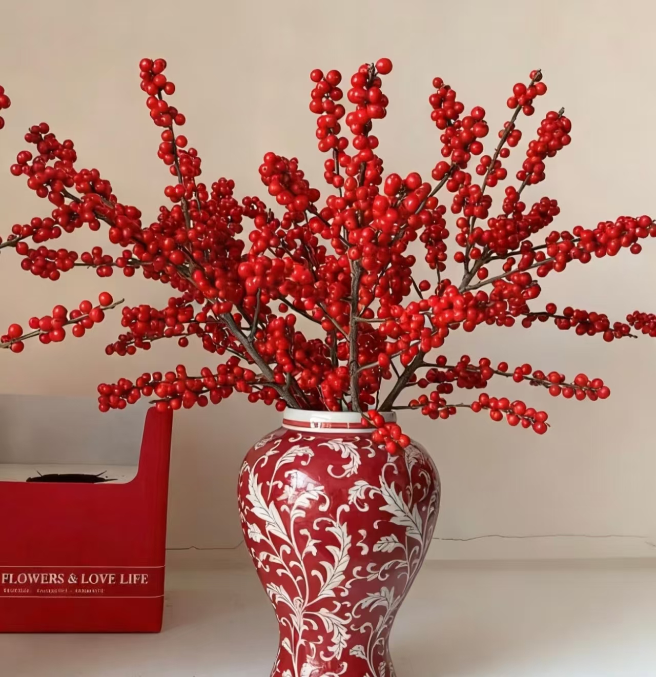 YZ【5支北美冬青60cm】超长花期（1单顺丰快递）