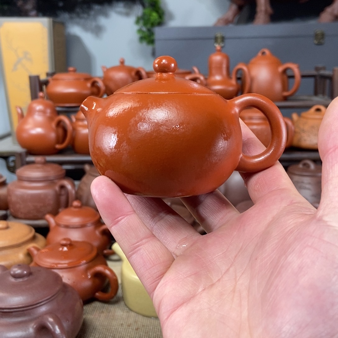 紫砂茶壶原矿朱泥