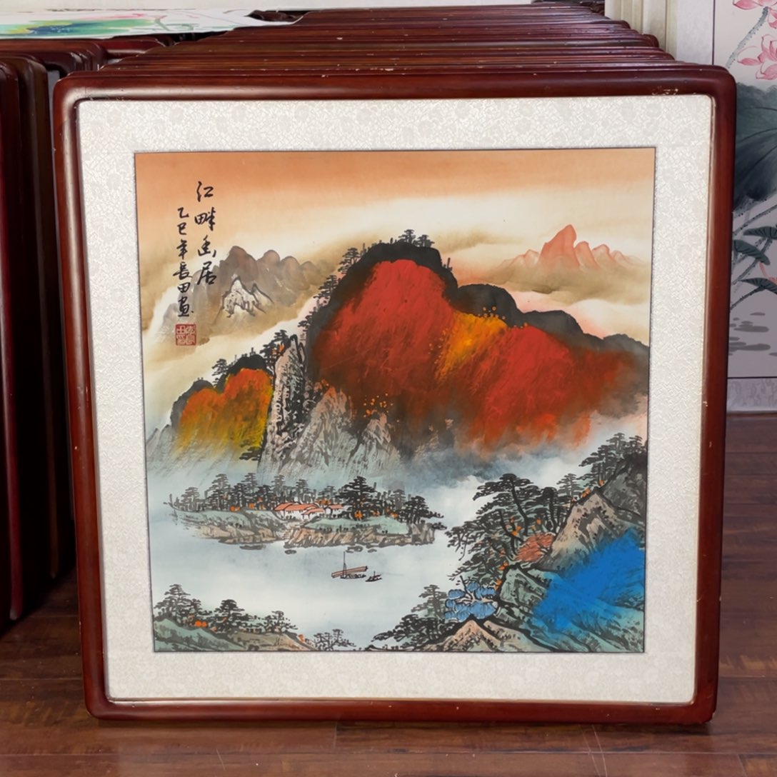 国画带框尺寸63*63厘米