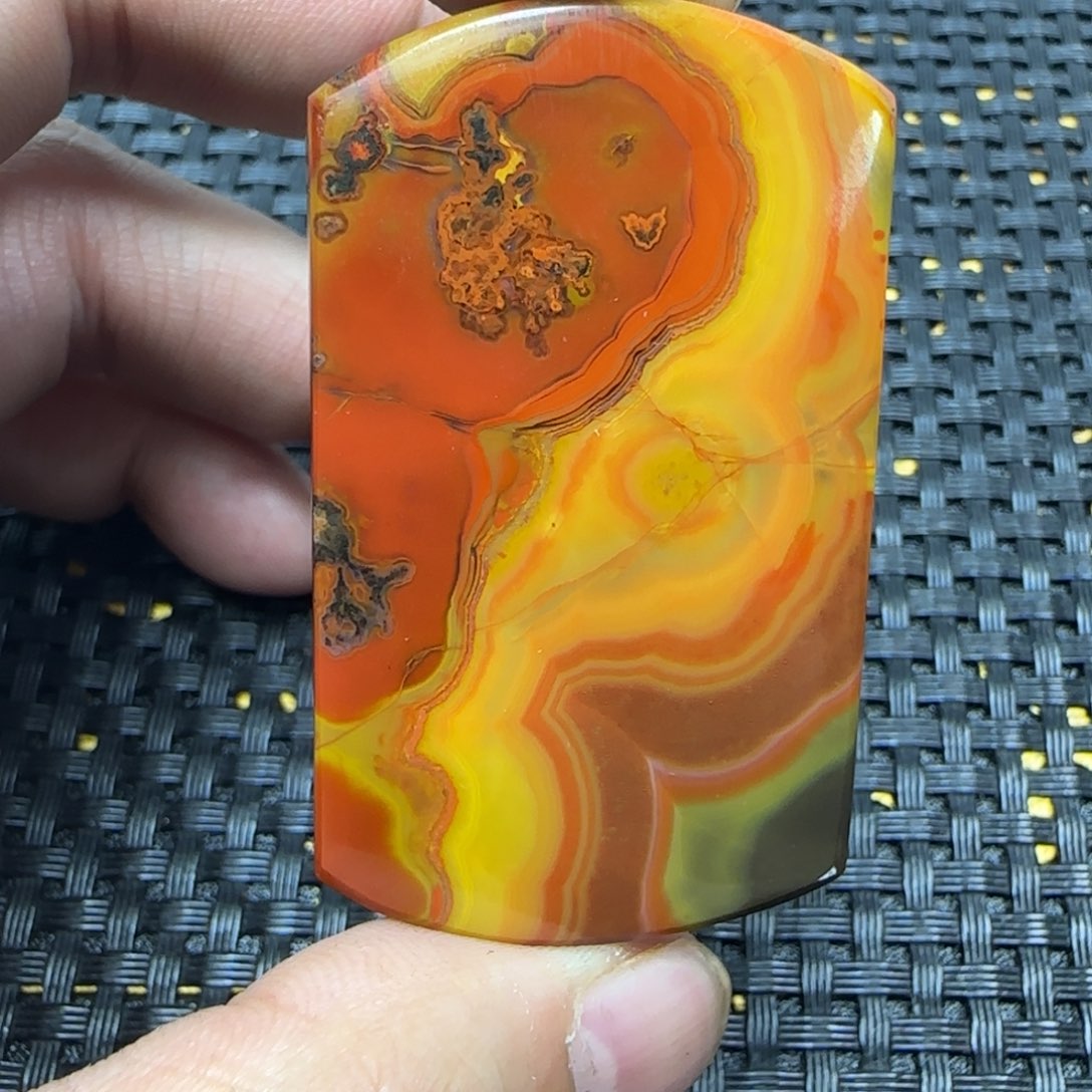 玛瑙/玉髓吊坠未镶嵌荷