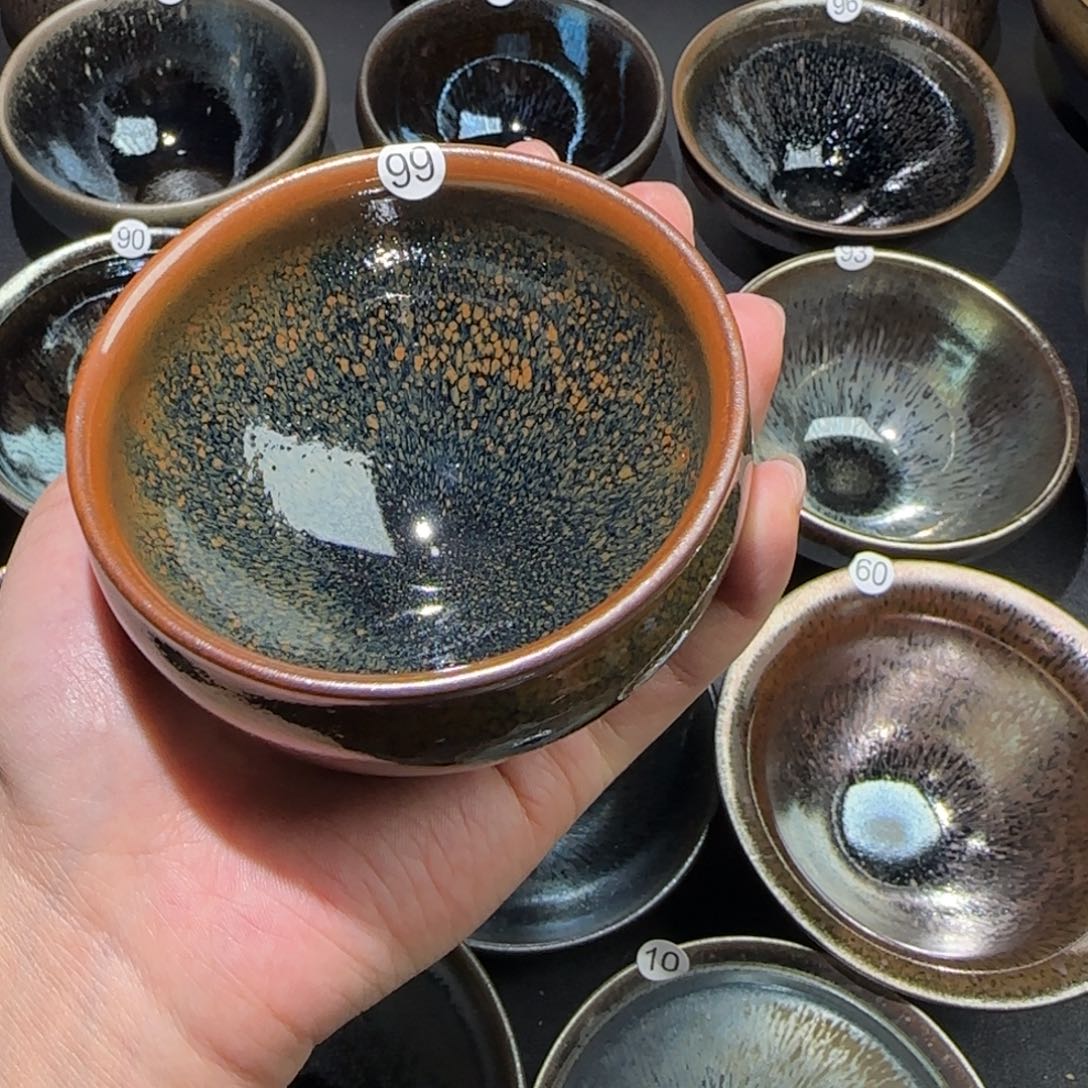 茶盏精品柴烧放漏放漏99
