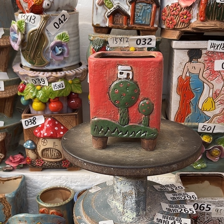 粗陶材质多肉花盆