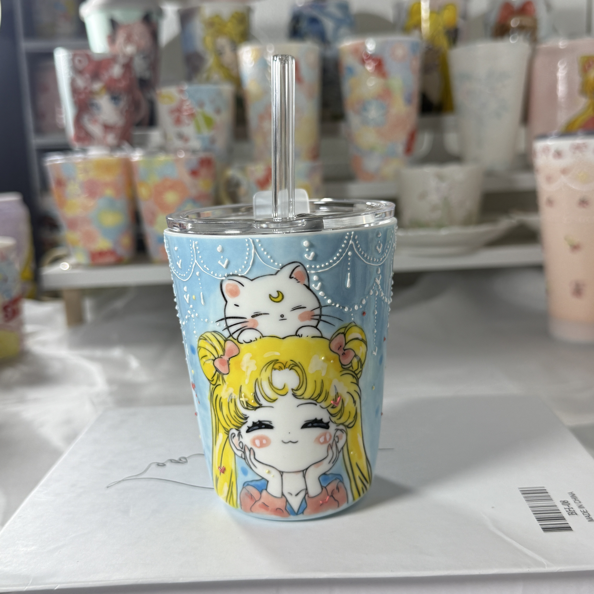 美少女创意随行杯玉泥款可爱实用