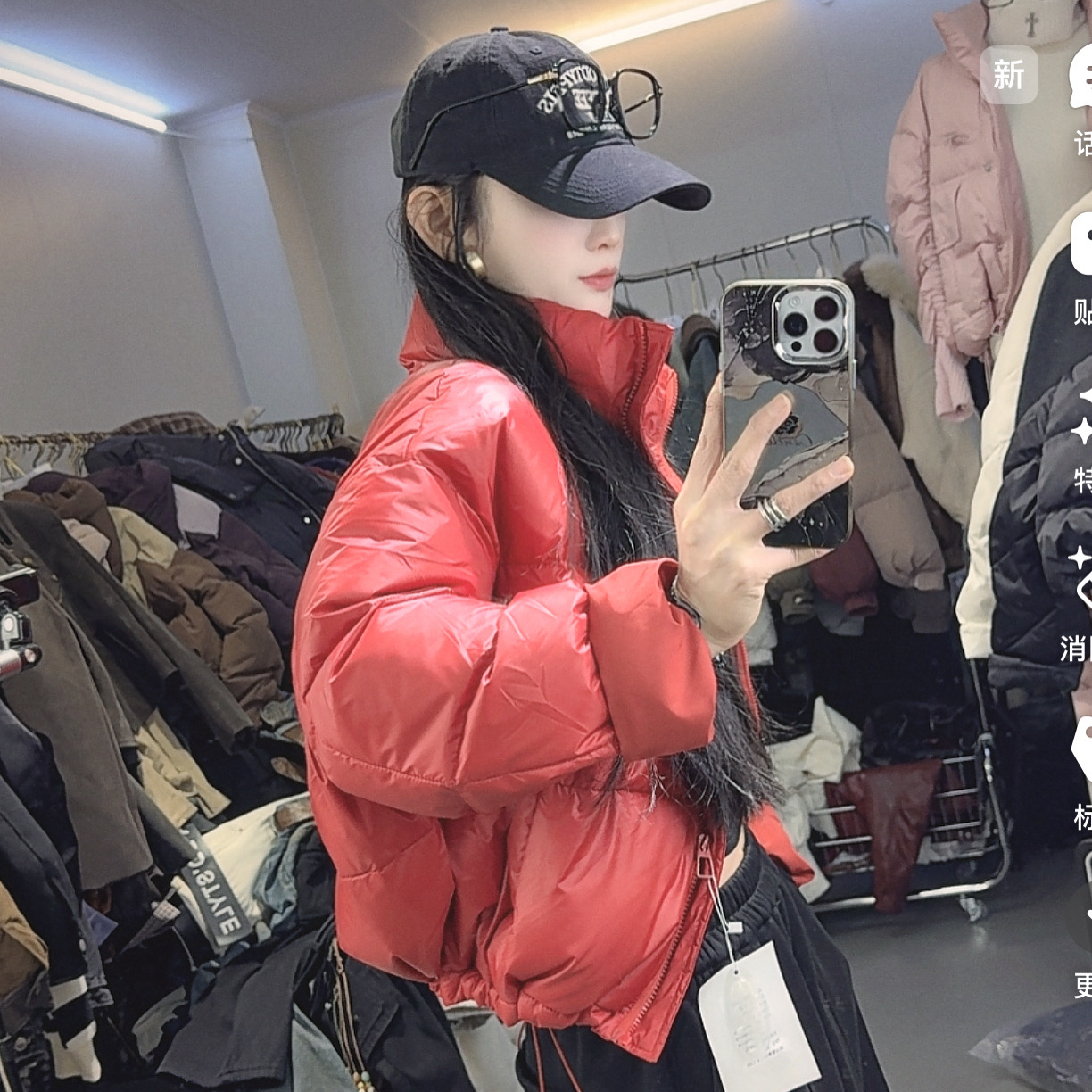 【A缪大大笑笑力推】6609时尚小众立领刺绣肯豆系列短款羽绒服