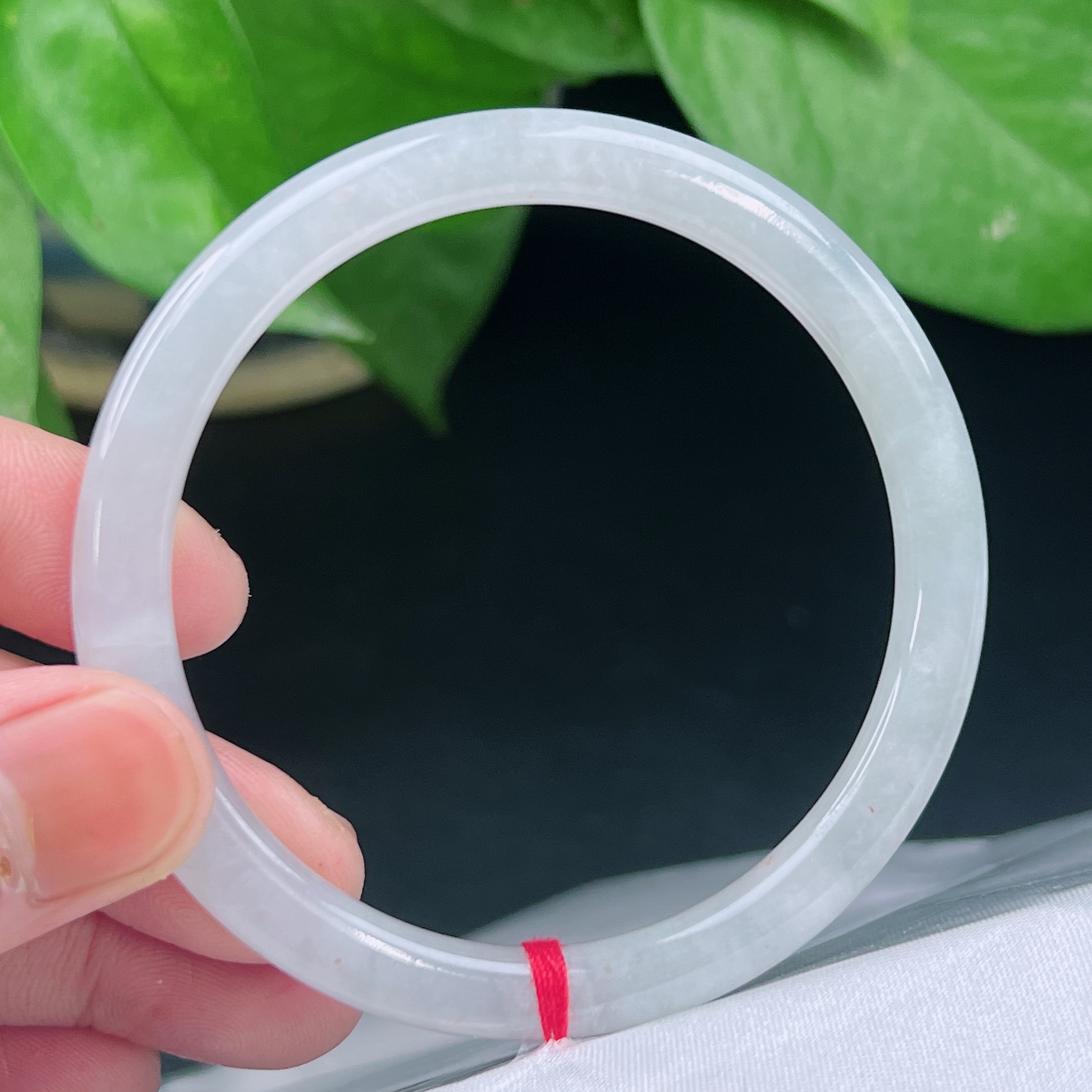 【可铱翡翠手镯】缅甸天然翡翠a货手镯，圈58.4（4805）圆