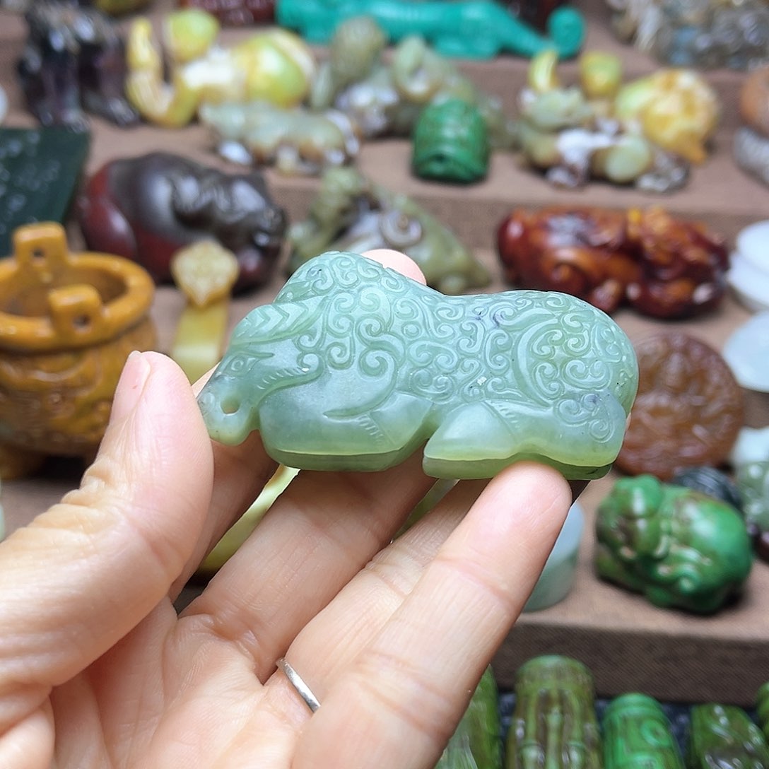 白玉菩提吊坠5。。