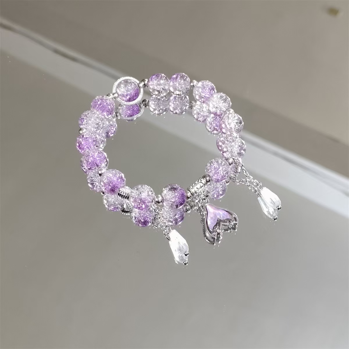 爆闪紫葡萄手链