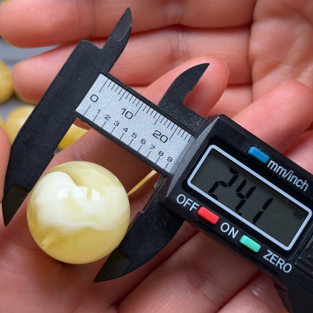 琥珀未镶嵌裸石蜜蜡单珠