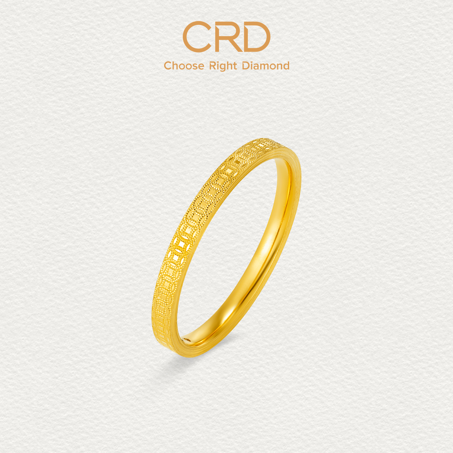 CRD克徕帝钱多多足金戒指钱币国风足金999戒指女款三金送礼推荐