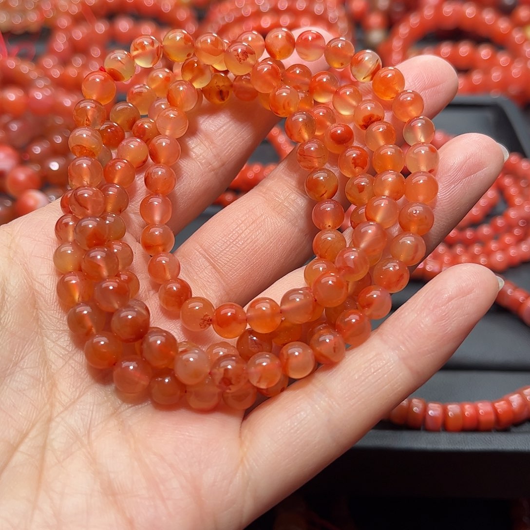 南红玛瑙手链未镶嵌