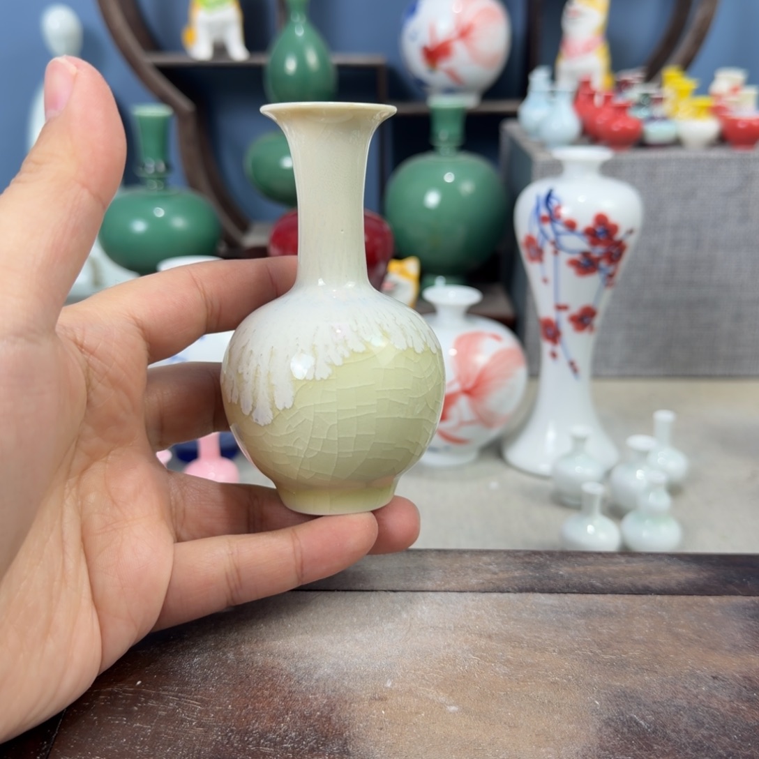 陶瓷手工小花器摆件