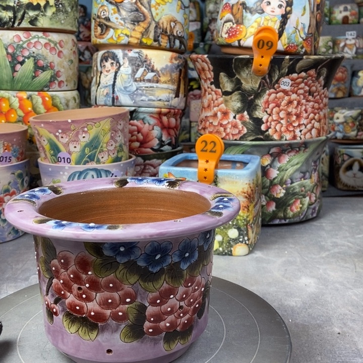 红陶景德镇艺术手绘作品