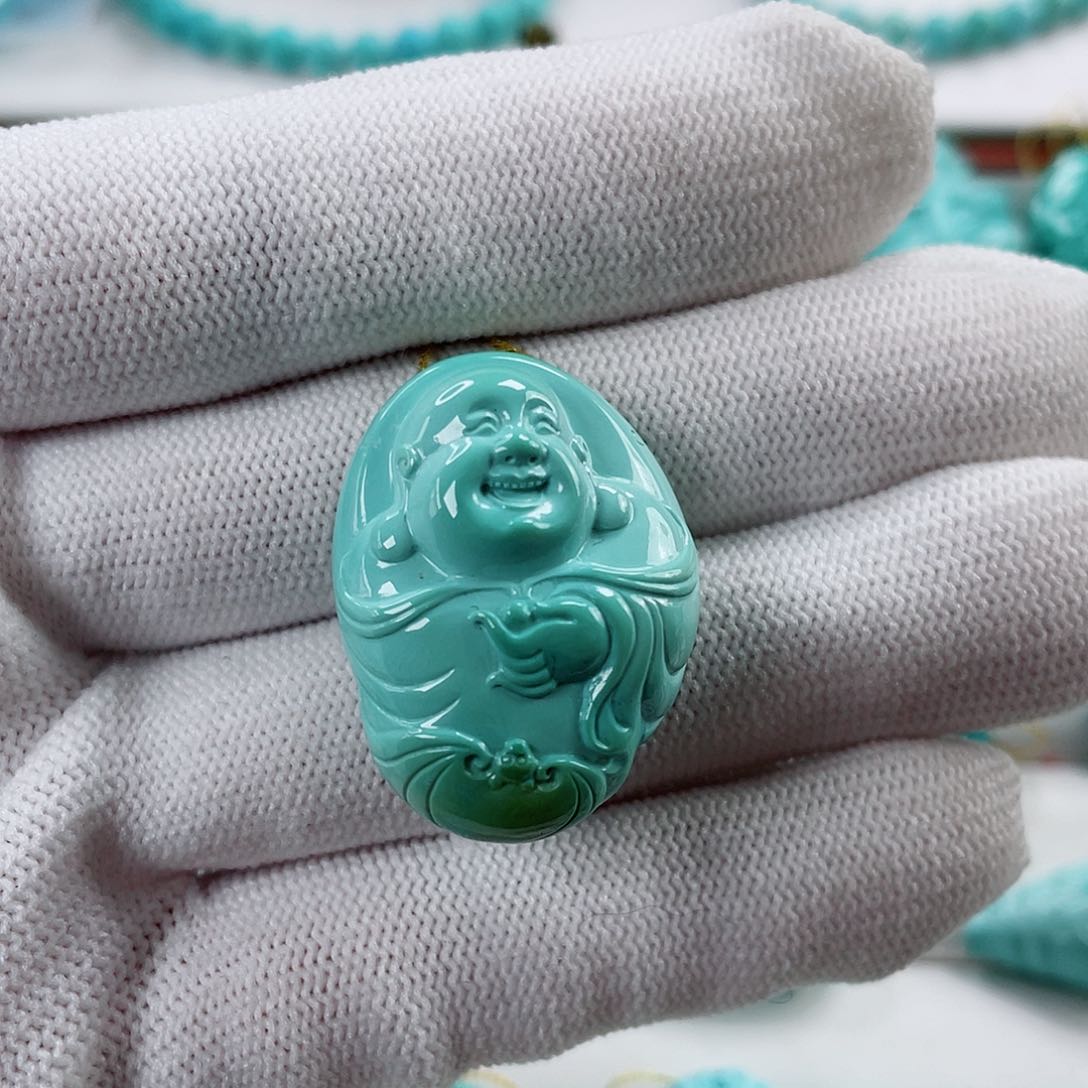 绿松石车挂未镶嵌