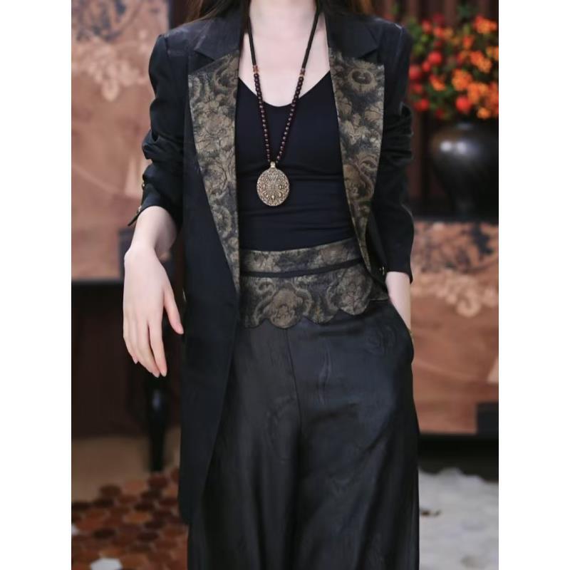 【北牧】新中式复古显瘦春秋宽松国风休闲潮流西装百搭汉服