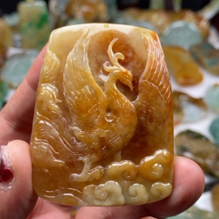 【闪购商品】翡翠颈饰未镶嵌缅甸翡翠A货吊坠