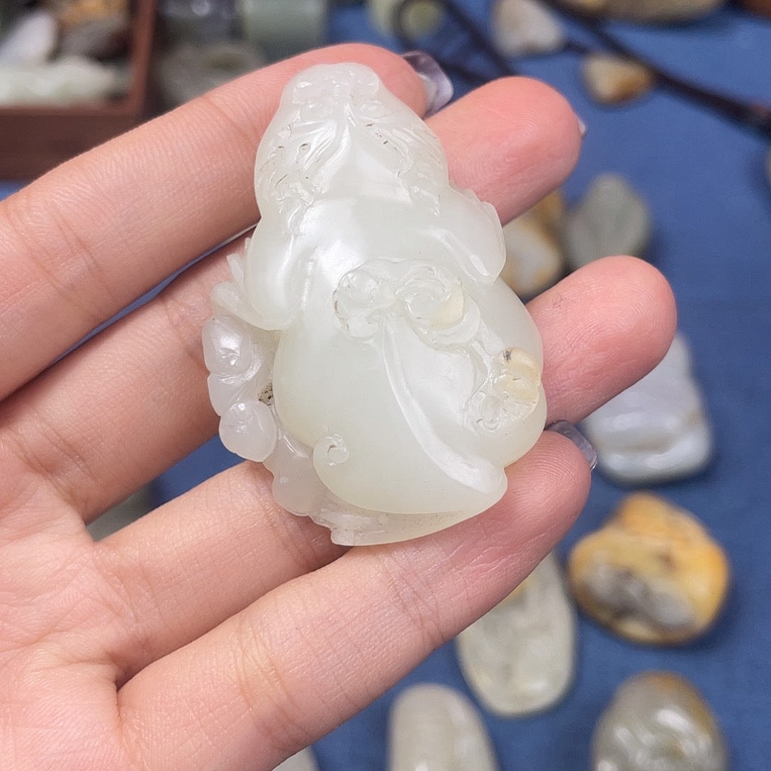 和田玉珠宝奇石未镶嵌夜*