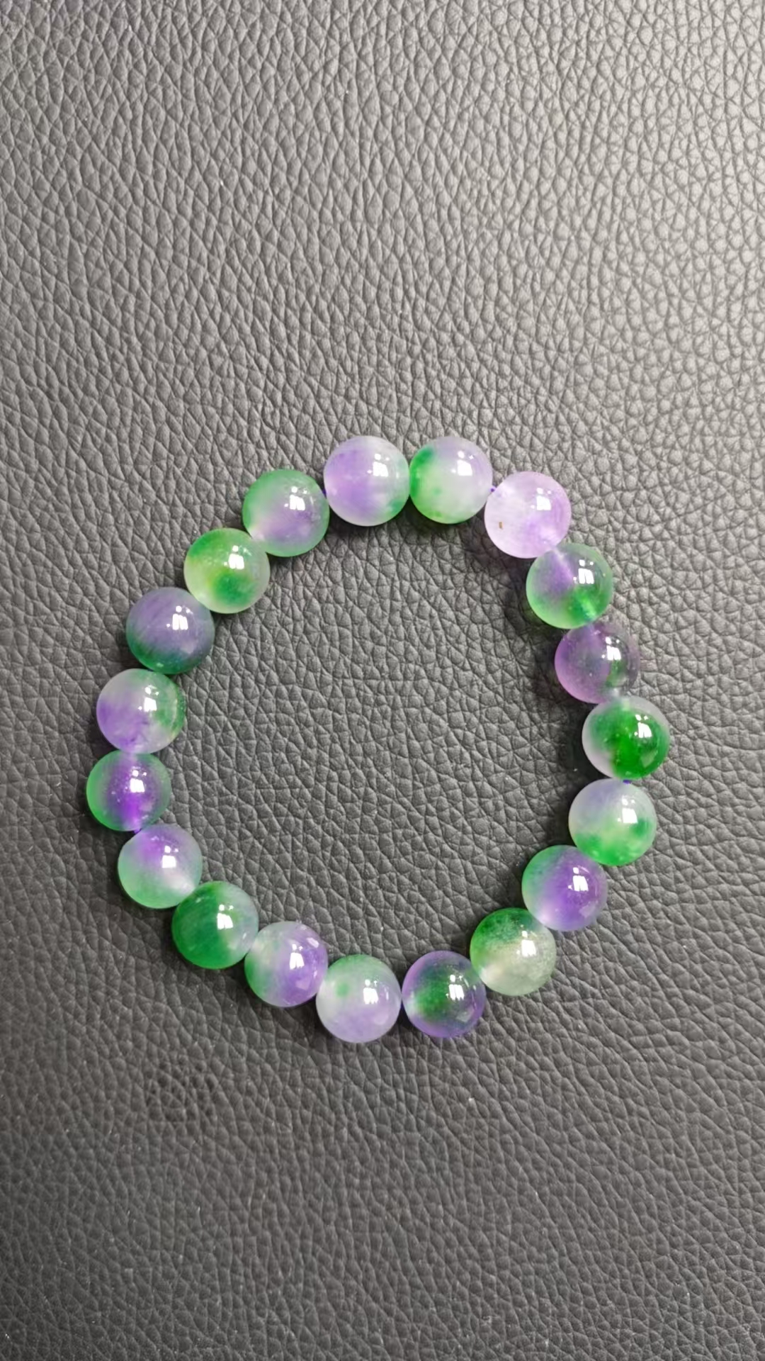 翡翠春彩手链H287