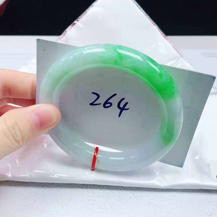 【闪购商品】翡翠手镯（圆镯）未镶嵌缅甸天然a货手镯55+