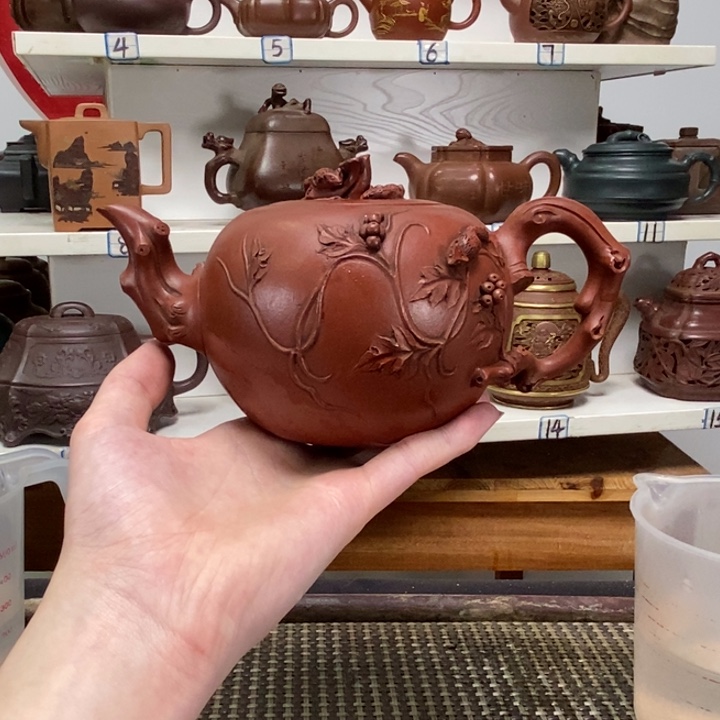 紫砂茶壶白***尽全手工制作