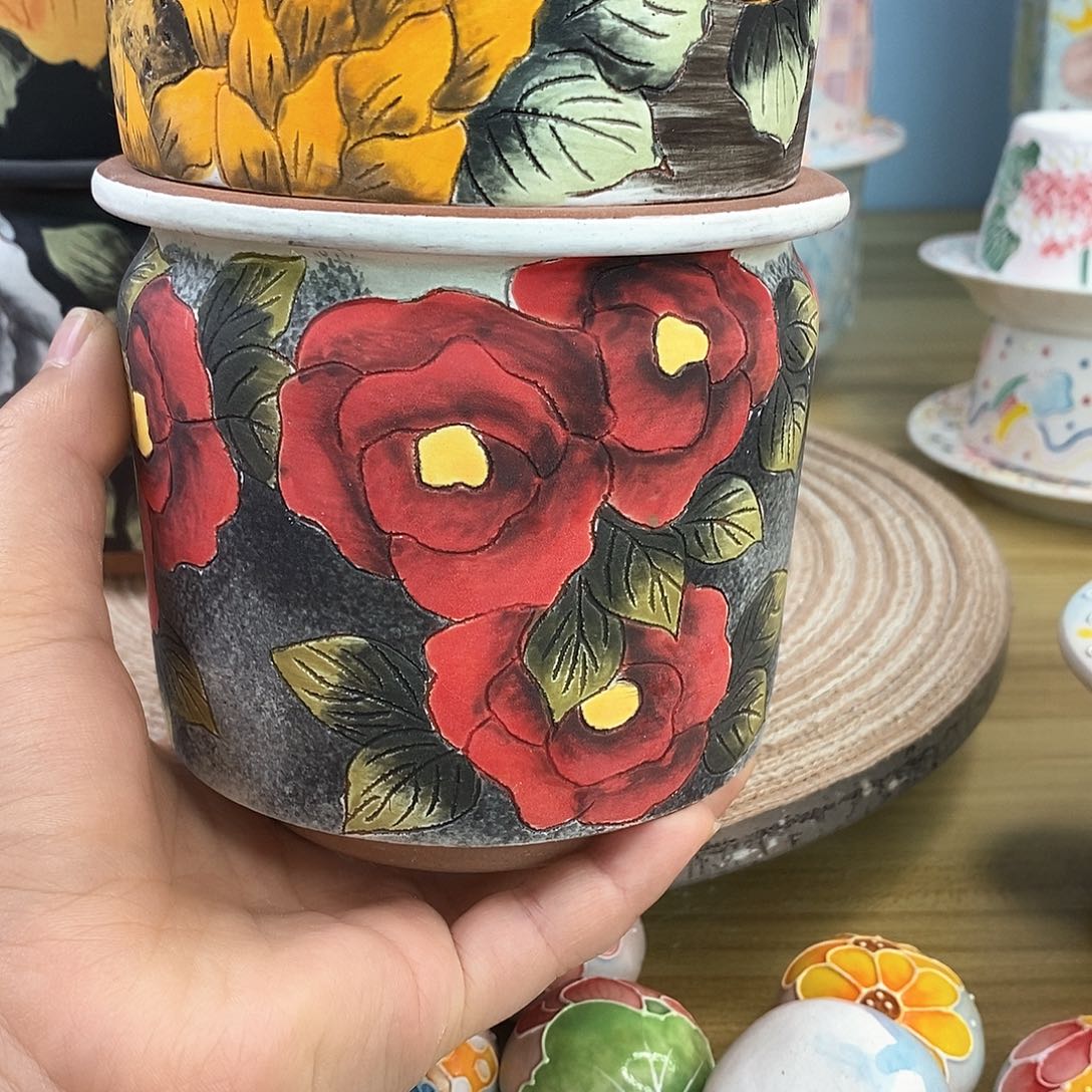 手绘手工制作陶瓷11微瑕村****⁸